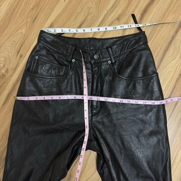 Wilson’s Maxima Pockets Black Buttery Soft Genuine Leather Bootcut Pants Size 10 - Picture 12 of 14